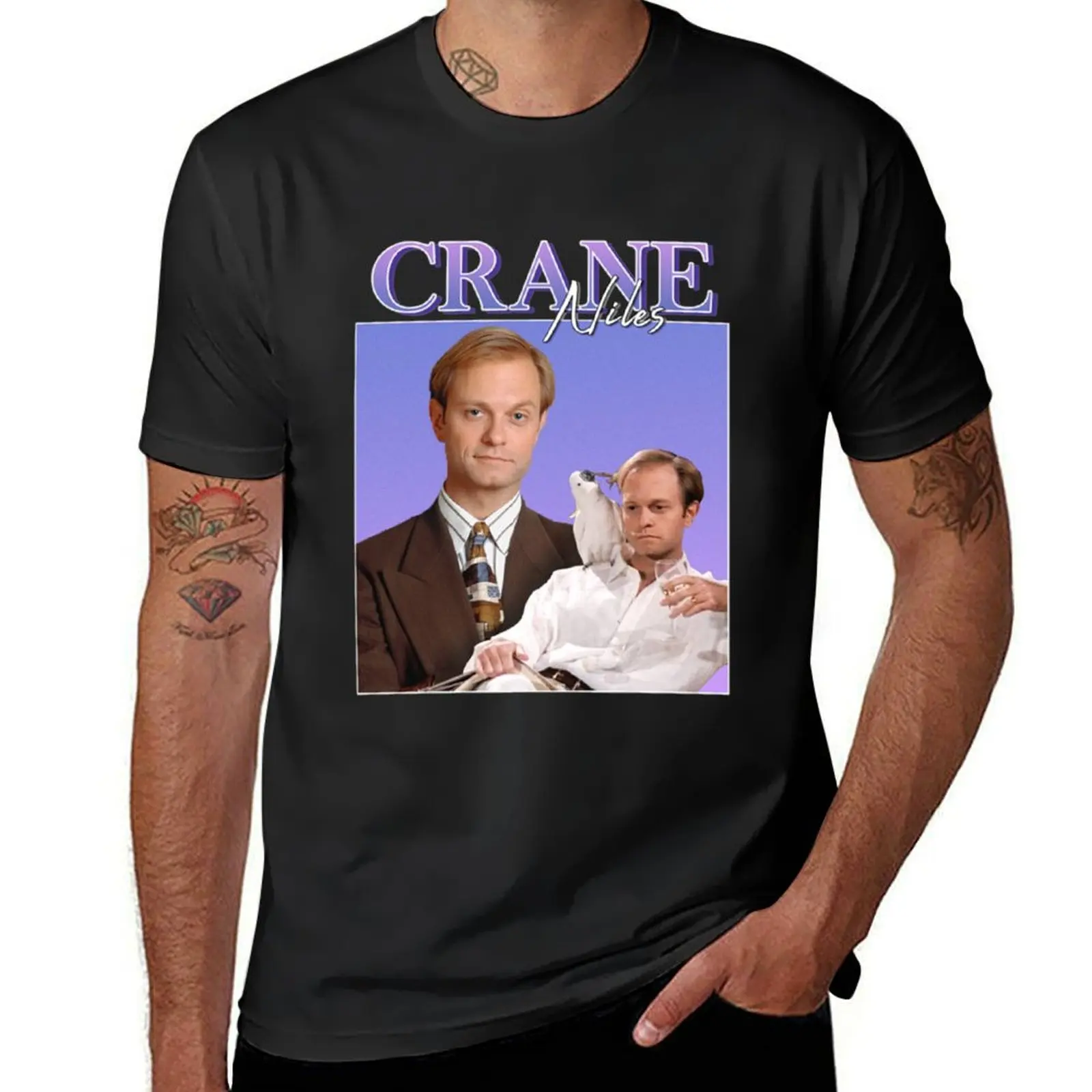 

Niles Crane Vintage Retro Fan Gifts T-Shirt oversized funnys oversizeds customizeds plain black t shirts men