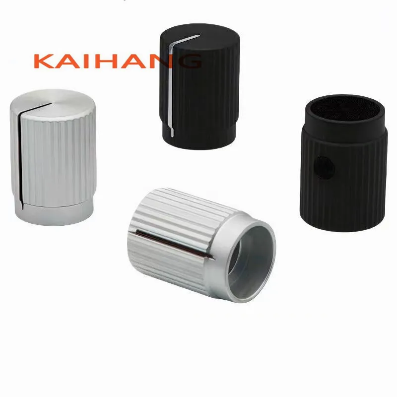 2PCS 12X16MM Aluminum Alloy Knob Potentiometer Adjustment Knob Guitar Effect Pedal Electric Guitar Knob Cap Circular Hole 6MM