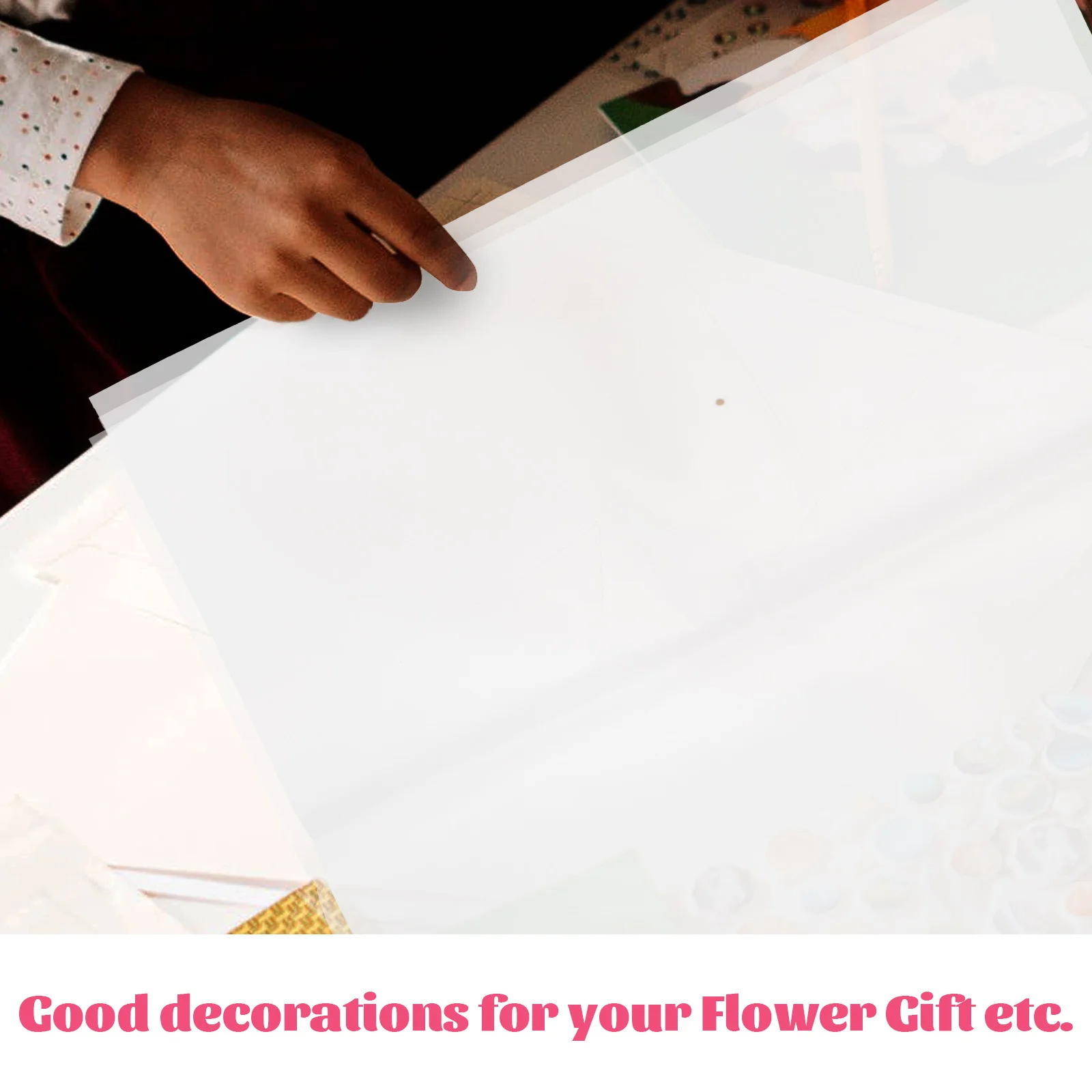 

Translucent Wrapping Paper 20 Sheets Unique Practical Package Paper for Bouquet Gift Wedding Decoration Supplies