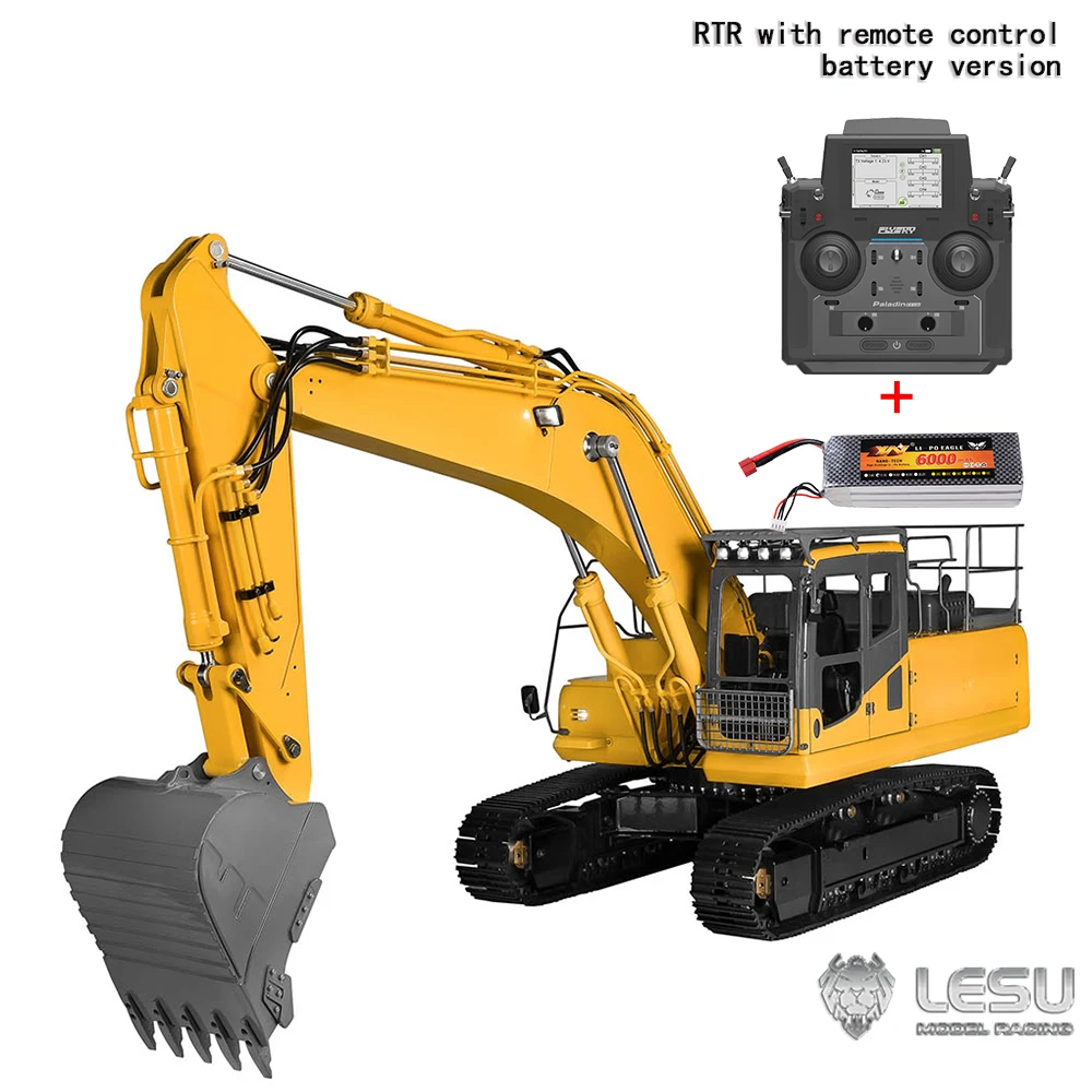 LESU 1/14 AC360 Construction Machinery RC Hydraulic Excavator Crawler 7-way Valve Excavator KIT/RTR PNP version optional