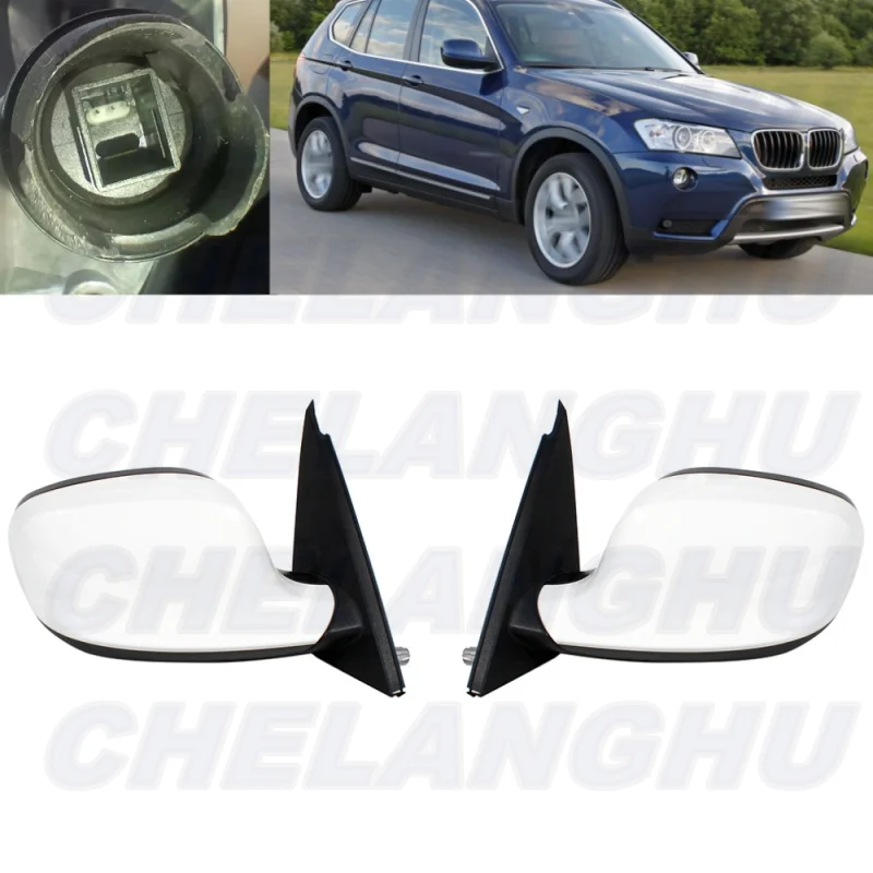 

Для BMW X3 F25 2011 2012 2013 2014 Американская версия 1 пара 3 контакта белая окрашенная память Регулируемая мощность складное зеркало в сборе