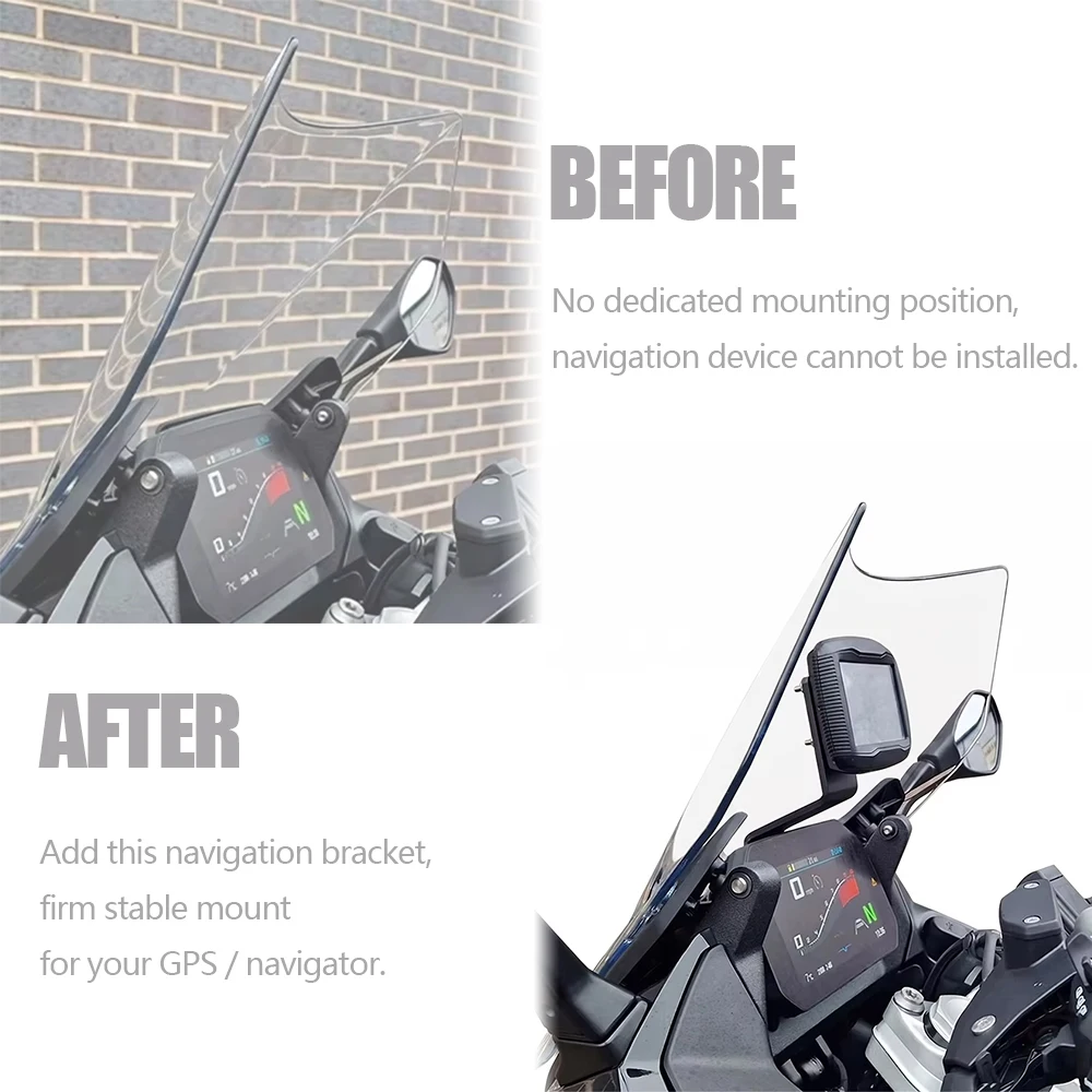 Motorcycle Raised GPS Navigation Mount Mobile Phone Holder Stand GPS Mounting Bracket For R1300RS R 1300 RS 1300RS RS1300