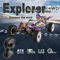 WLtoys 124018/124019 1:12 Scale Remote Control Car 2.4G 55KM/H High Speed RC Car Brushless 4WD Electric Off-Road Truck Toy ﻿ ﻿