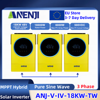 18kw 3 phase Solar Inverter Hybrid 48v Dual Output Off On Grid Inversor Built 120A MPPT Solar Charge Controller With Parallel