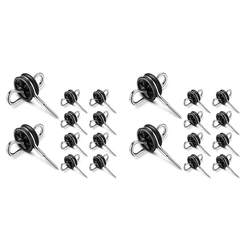

AC88-20Pcs Electric Fence Gate Handle Anchor Electric Fence Insulators Fence Wire Insulators For Electric Fence Wood Post
