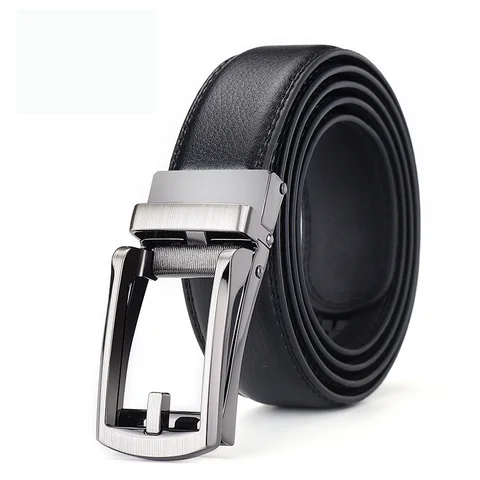 Men Belt Top Quality Cow Genuine Leather Men's Belt Cowhide Strap for Male Automatic Buckle Belts for Men Alloy Buckle Belt