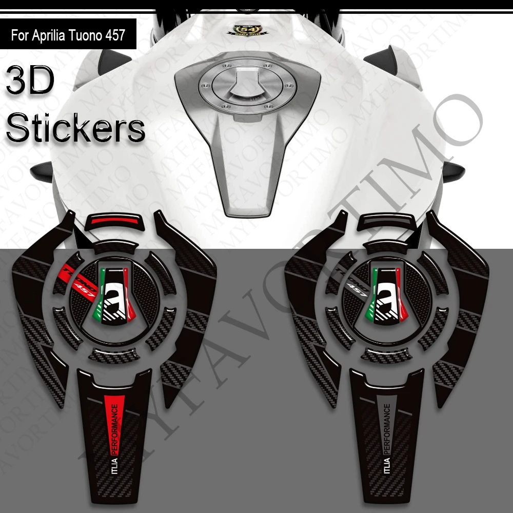 

For Aprilia Tuono 457 2025 2026 Motorcycle Tank Pad Cap TankPad Bike Grips Gas Fuel Oil Kit Knee 3D Stickers Decals Protection
