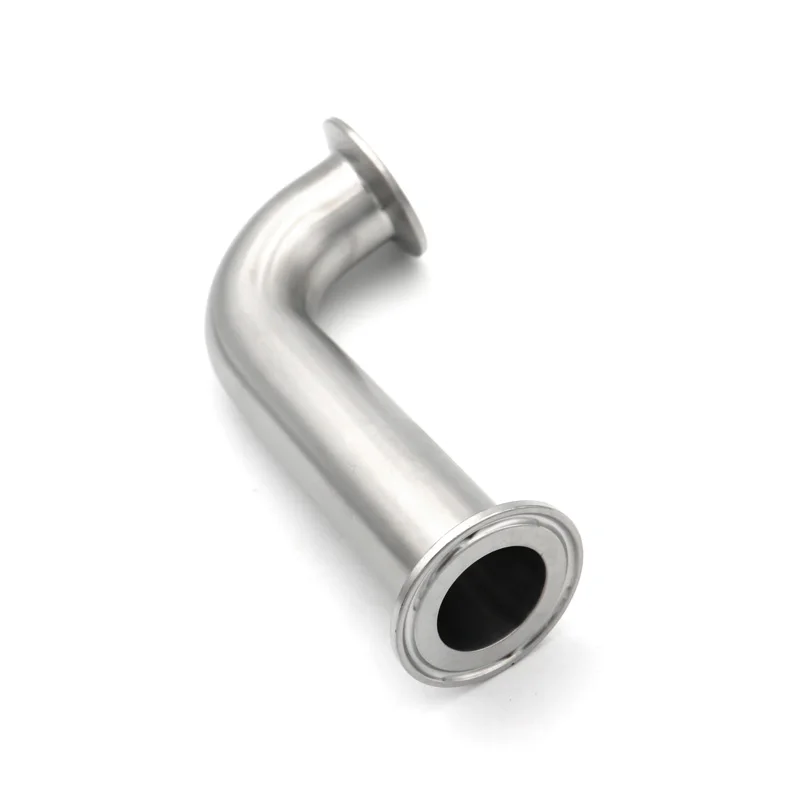 

304/316L Stainless Steel 90 Degree Elbow Tri Clamp Long Extension 25 38 51mm Tube Sanitary Pipe Fitting Homebrew 1"1.25"1.5"2"