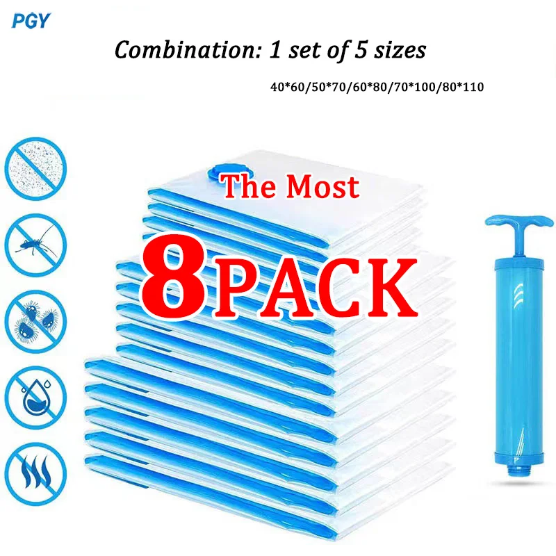 

Big Capacity Storage Bags Vacuum Travel Bags For Clothes Pillows Bedding Blanket Space Save Compression Bedding Home Organizer