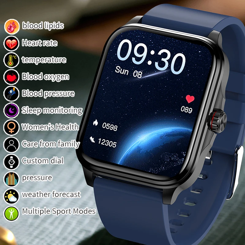 

2026 Health Fitness Smart Watch with 24/7 Heart Rate Blood Pressure Sleep Blood Oxygen Monitor 120+ Sport Modes for Women Men ﻿
