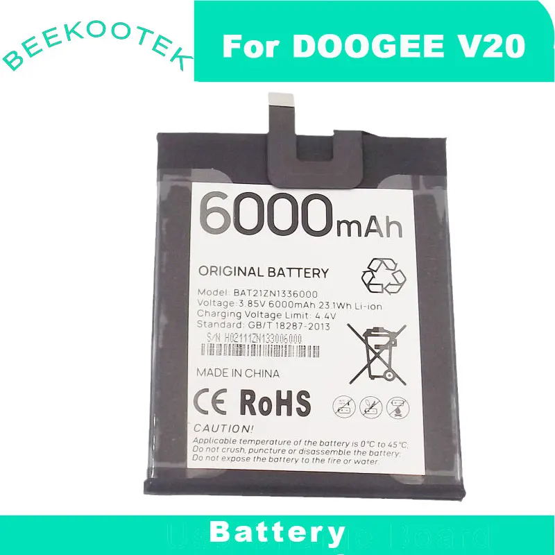 New Original DOOGEE V20 V20 Pro Battery Inner Built Cell Phone Battery Repair Accessories Parts For DOOGEE V20 Pro Smart Phone