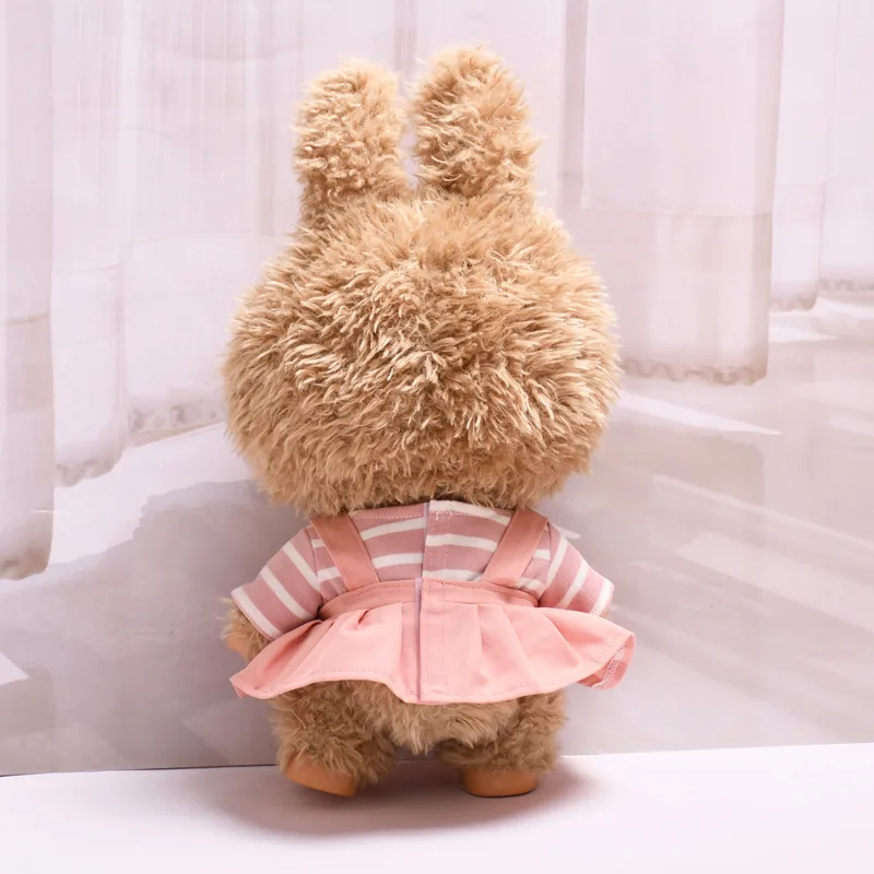 38 cm Labubu Kleding Paar Stijl Verse Casual Pop Outfit Set Zachte Stof Schattige Pop Slijtage voor Dagelijks Spelen Pop Accessoires Cadeau