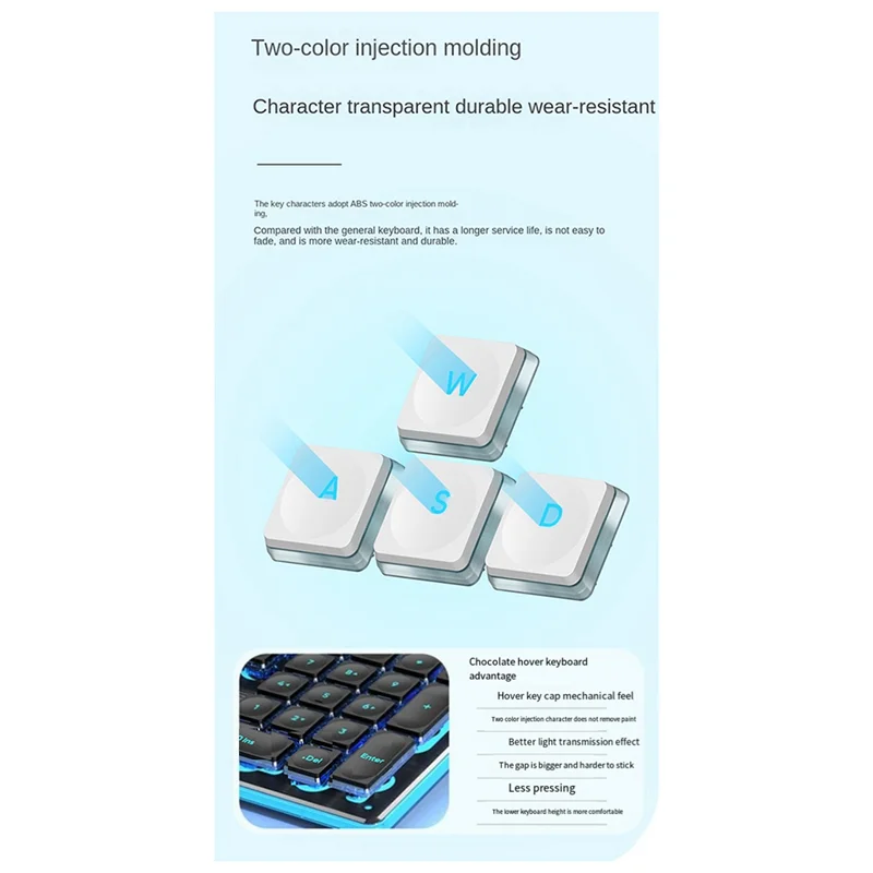 

AM-Wired Mechanical Keyboard With Mouse LED Silent Keyboard Gaming Keyboard Waterproof For E-Sports And Office Use