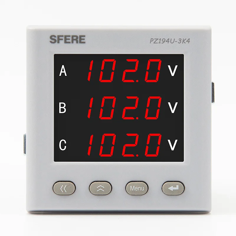 PZ194U-3K4 AC Three-phase Voltmeter Jiangsu Sifel Electric Multifunctional Intelligent Ammeter Ammeter