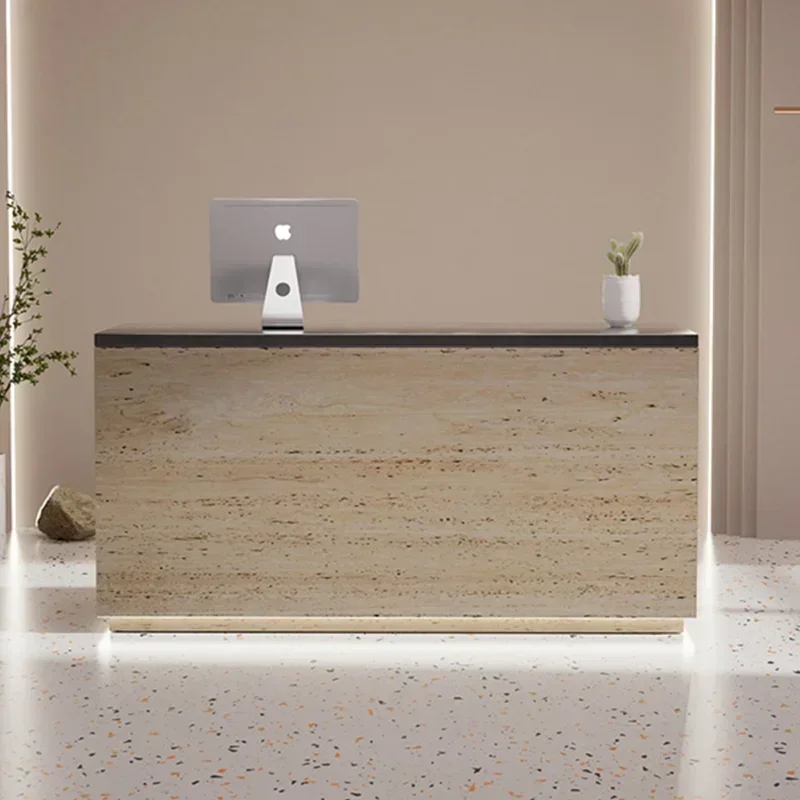 LSItalian Style Modern Reception Desks Simplicity Beauty Salon Reception Desks Clothing Store Office Furniture Receptionen FYRD