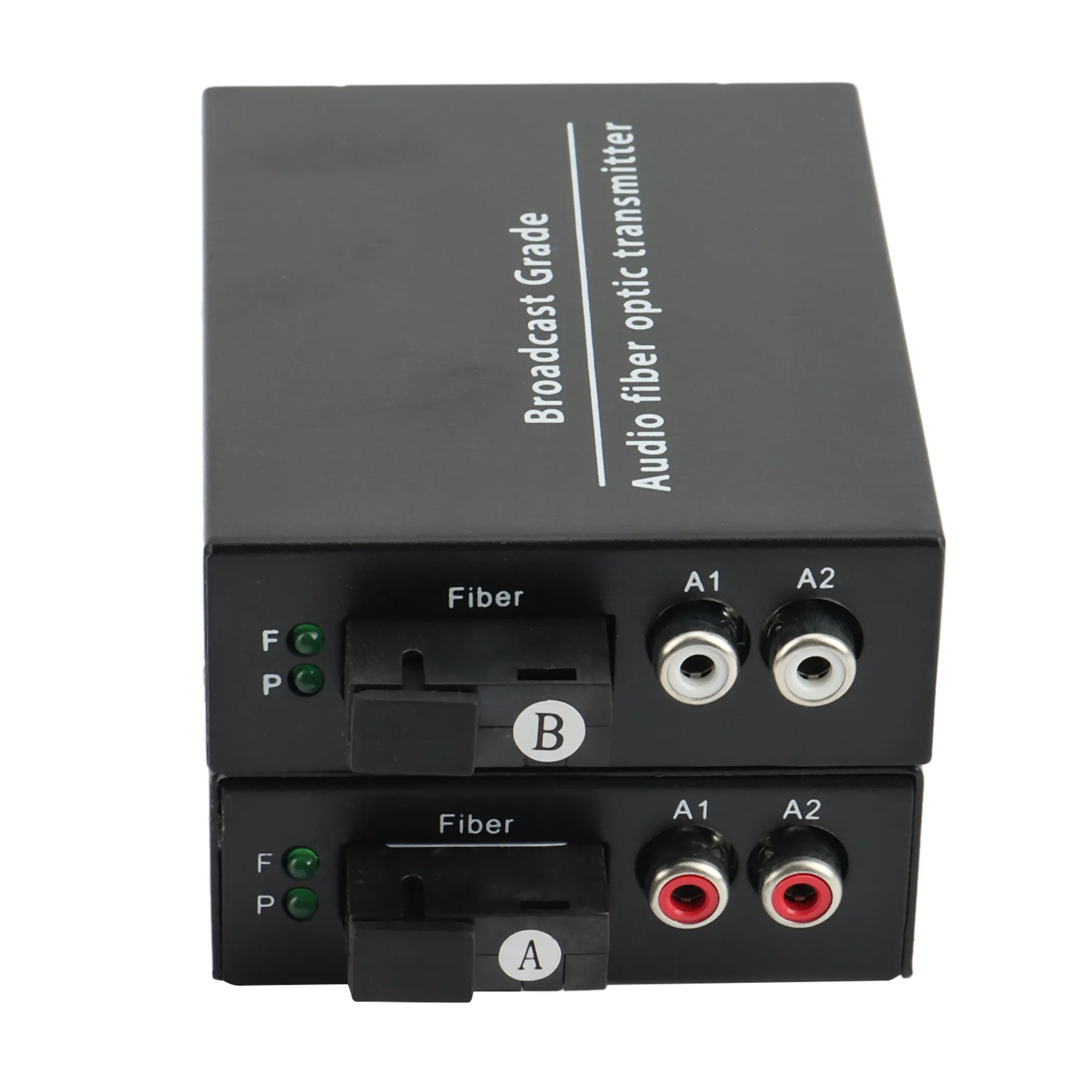 2CH Audio over Fiber Optic Media Converters - Singlmode Fiber Up 20Km Multimode 500M for Broadcasting Intercom System