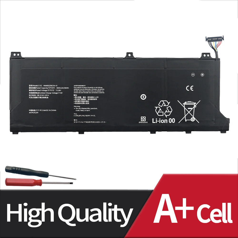 Imagem -02 - Bateria para Huawei Matebook Hb4692z9ecw41 D1453010tvs Nbl-waq9r Nbl-wap9r Nbb-wah9 Ndr-wfh9hn Magicbook 14 Novo