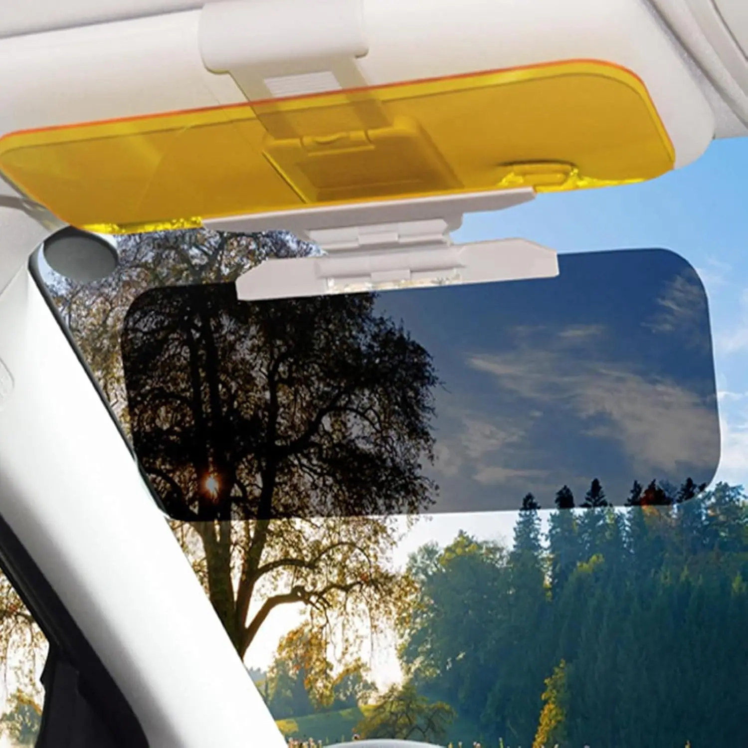 Simple Transparent Synthetic Car Anti-Glare Visor, 33x19cm. 