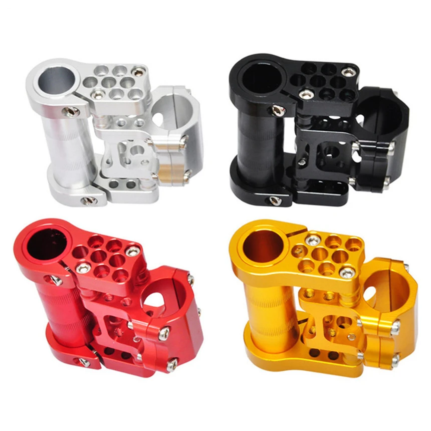 

Folding Bike Porous Stems Adjustable Dual Stem Bicycle 25.4MM Deformation Aluminum Alloy
