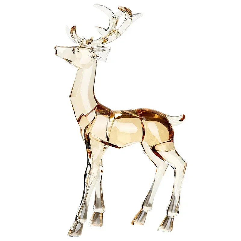 

Decorative Luxurious Acrylic Deer Figurine Artistic Living Room Desk Ornament Light Luxury Aesthetic for TV Stand Embellishment