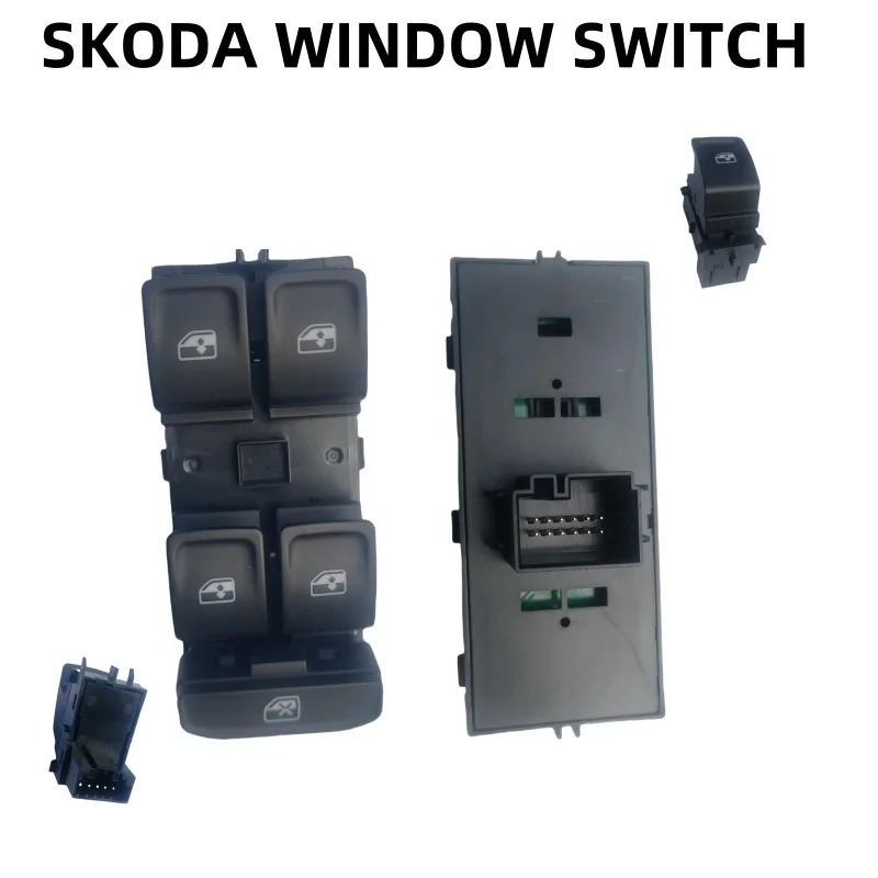 

6V1959857A New Electronic Power Electric Window Switch Control For Skoda Fabia Rapid 5JB959857 6V0959855 5G0959855F 5GG959855 5J
