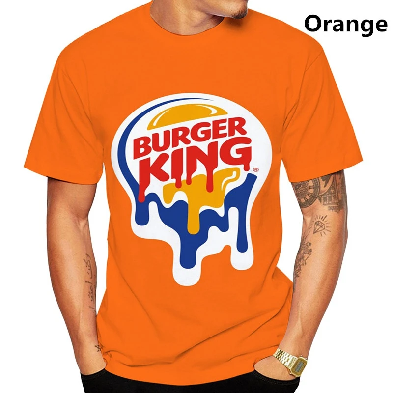 2024 Summer Burger King Men\'s Women New Fashion 3D Printed T-Shirt Casual Cool Short Sleeve Print Shirts For Men Tee Tops