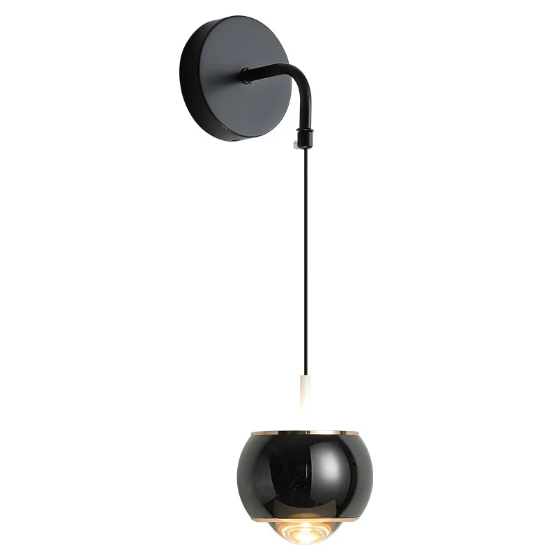 

Minimalist touch switch bedside wall lamp high-end entrance creative bedroom sofa background wall atmosphere LED light