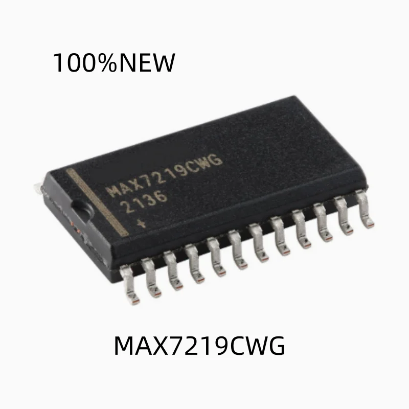 (2 Pieces) 100% New Max7219Cwg Max7219 Smd Sop-24 Serial Interface 8-Digit Led Display Driver Chip