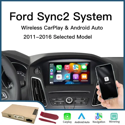 Módulo CarPlay inalámbrico para Ford Explorer Fusion Mondeo Sync2 con interfaz de vídeo Android Auto Airplay Car Play