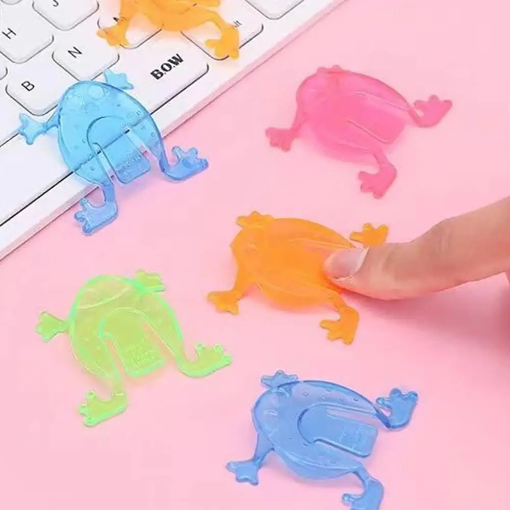 10/20/30PCS Plastic Jumping Frog Interactive Bouncing Frog Educational Durable Children's Educational Jumping Frog Toy