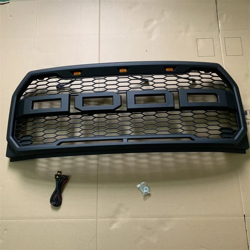 Modified For Ford F150 Grill Raptor Style For F-150 2015 2016 2017 Racing Grills Front Bumper Grilles Grill Mesh A26542252