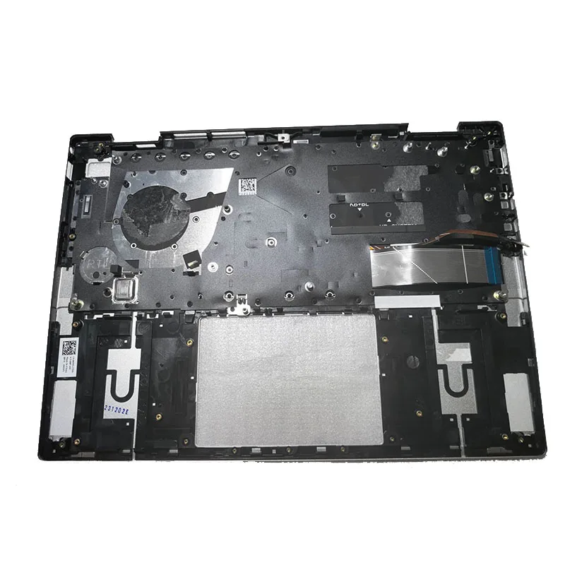 Palmrest With BR Brazilian Portuguese Backlight Backlit Keyboard For Dell Inspiron 7430 2 in 1 Silver Color