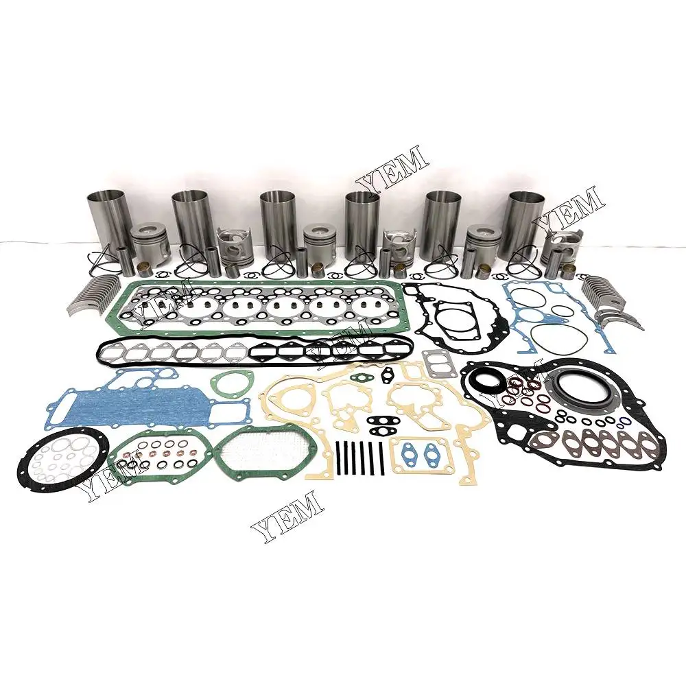 For Isuzu Engine Repair Kit With Cylinder Piston Rings Liner Gaskets Bearings 6D34 Engine spare parts