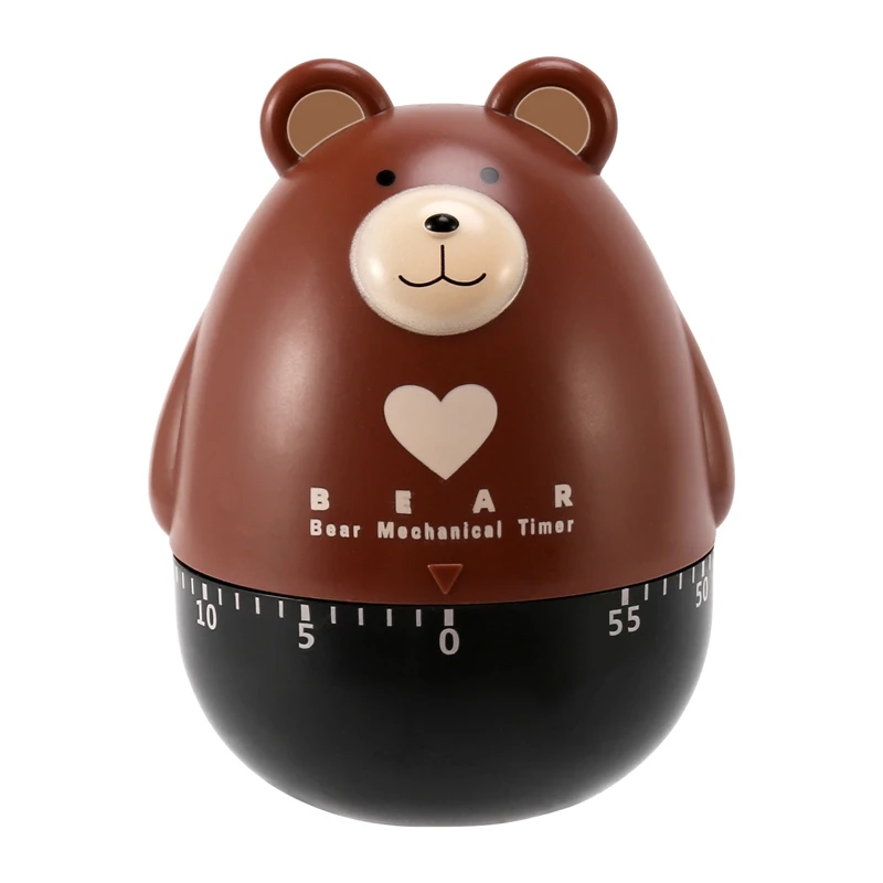 Kitchen Timer Egg Timer Countdown Timer Mechanical Animal Family Timer 55 Minutes,For Cooking,Sports,Learning,Etc