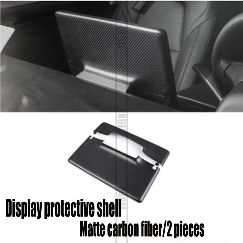 For 2020 2021 Tesla MODEL Y true carbon fiber central control screen decorative frame model 3 display case