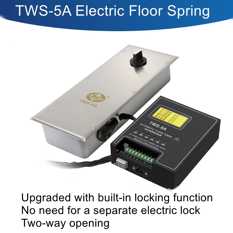 

TWS-5A Underground Spring-Loaded Smart Single/Double-Directional Glass Door Hardware Automatic Swing Door Motor