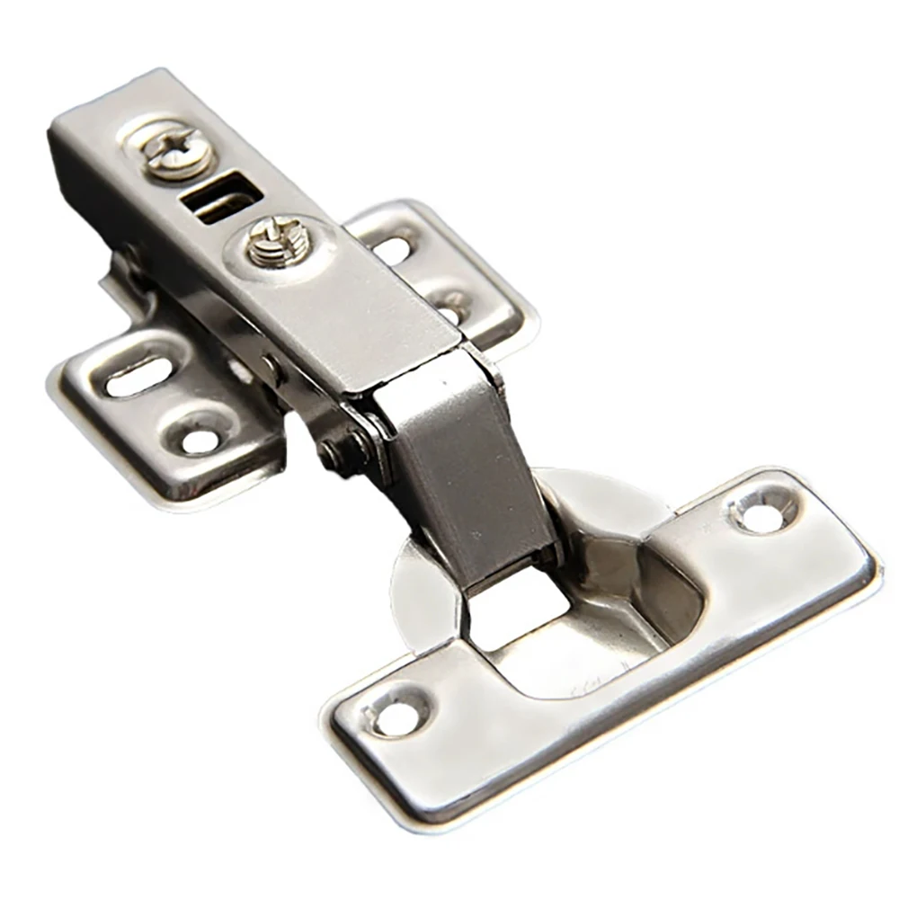 1Pcs 201 Stainless Steel Hinge Damping Hydraulic Buffer Hinge Spring Aircraft Cabinet Door DIY Hardware Hinge Three-Stage Force