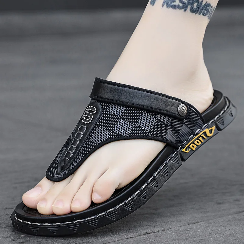 

Unisex Summer Outdoor Driving Anti-Slip Sandals Sports Casual Beach Flip Flops EVA Upgraded Glue Stick Rubber Wear-Resistant ...