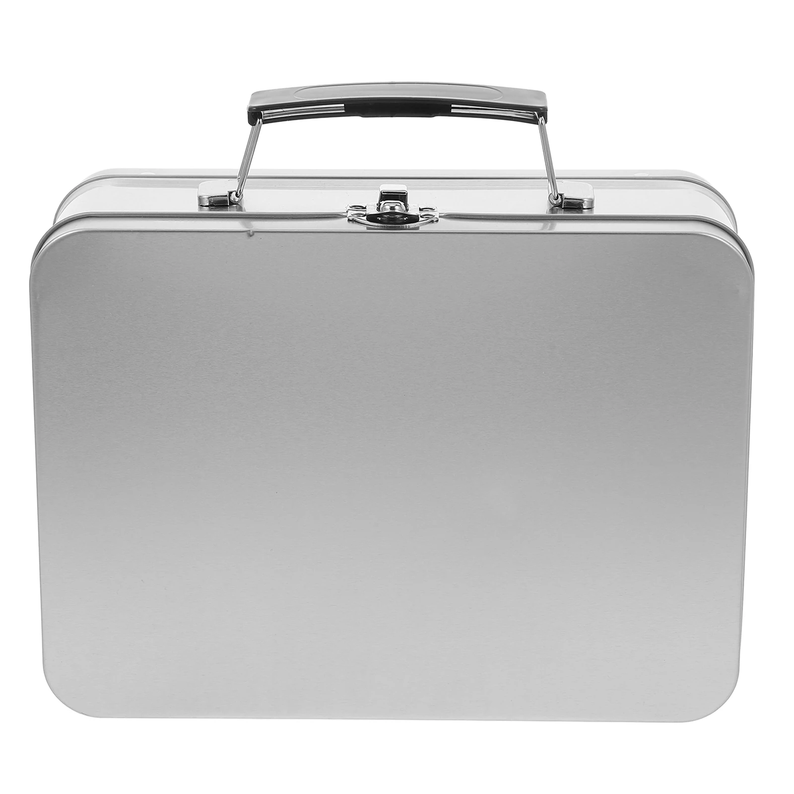 

Portable Gift Storage Holder Large Cookie Tins Metal Food Containers Retro Tin Box Lunch Container Sealed Lid Durability Sturdy