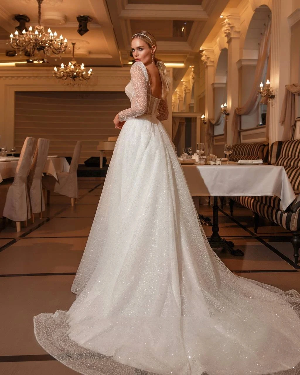 Classic Wedding Dresses A-Line Sweetheart Bridal Gowns For Formal Party 2024 Long Sleeves Robes Appliques Vestidos De Novia 2023