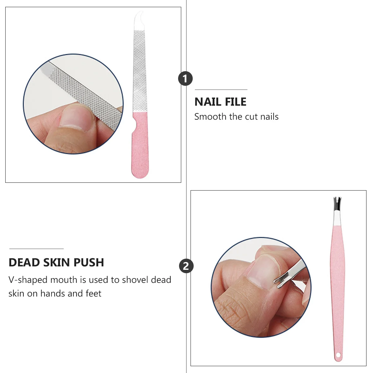 18Pcs Complete Nail Care Set Stainless Steel Manicure Tool Kit Rose Gold Color Hand Facial Foot Care Gift for Men Women