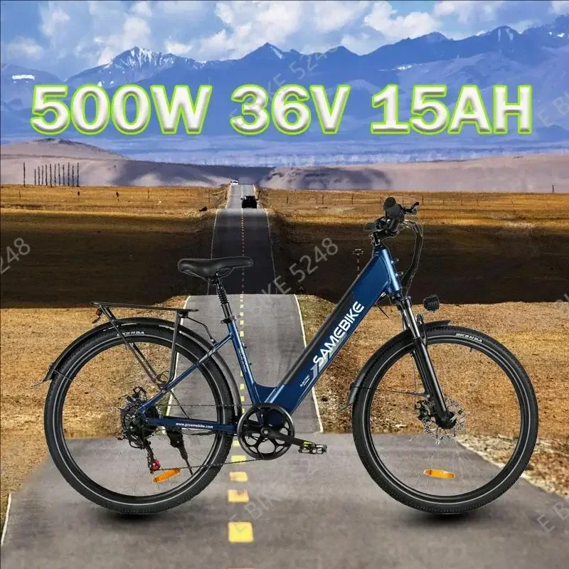 Electric Bike SAMEBIKE RS-A01 Pro 500W 36V 15Ah 27.5*2.1 Aluminum Alloy frame Electric Bicycle Assisted City Commuting E bike