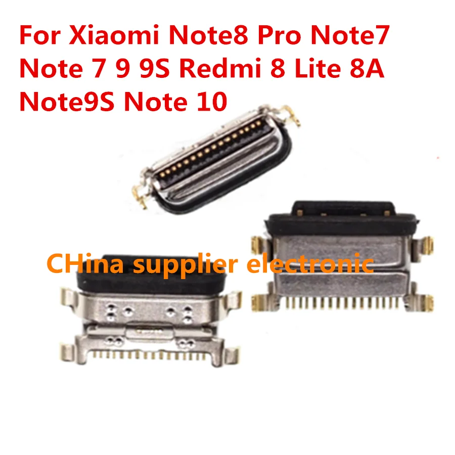 USB Charger Charging Port Plug Dock Connector Type C For Xiaomi Note8 Pro Note7 Note 7 9 9S Redmi 8 Lite 8A Note9S Note 10