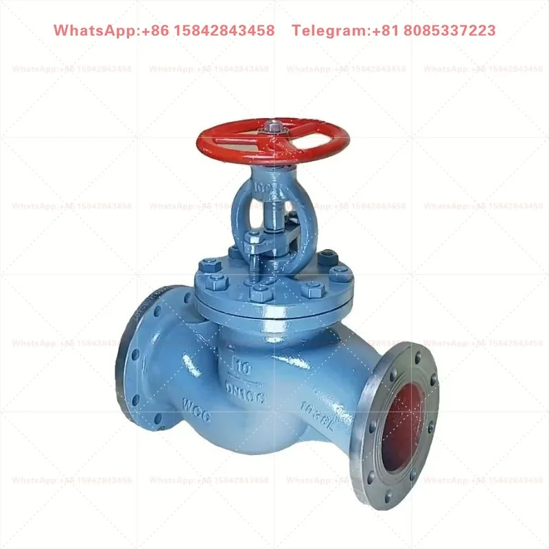 Cast Steel Globe Valve Check Valve GB/T584 GB/T585 Type A Straight Through Type B Right Angle