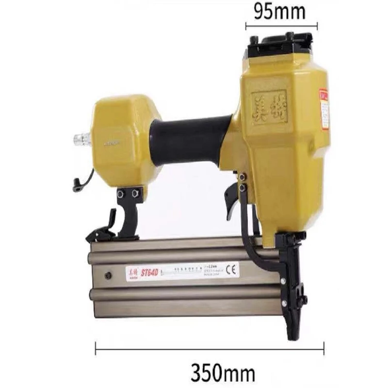 ST64 Pneumatic Nailer Gun Leg Length 18-64mm Gravity Type Air Concrete Nailer