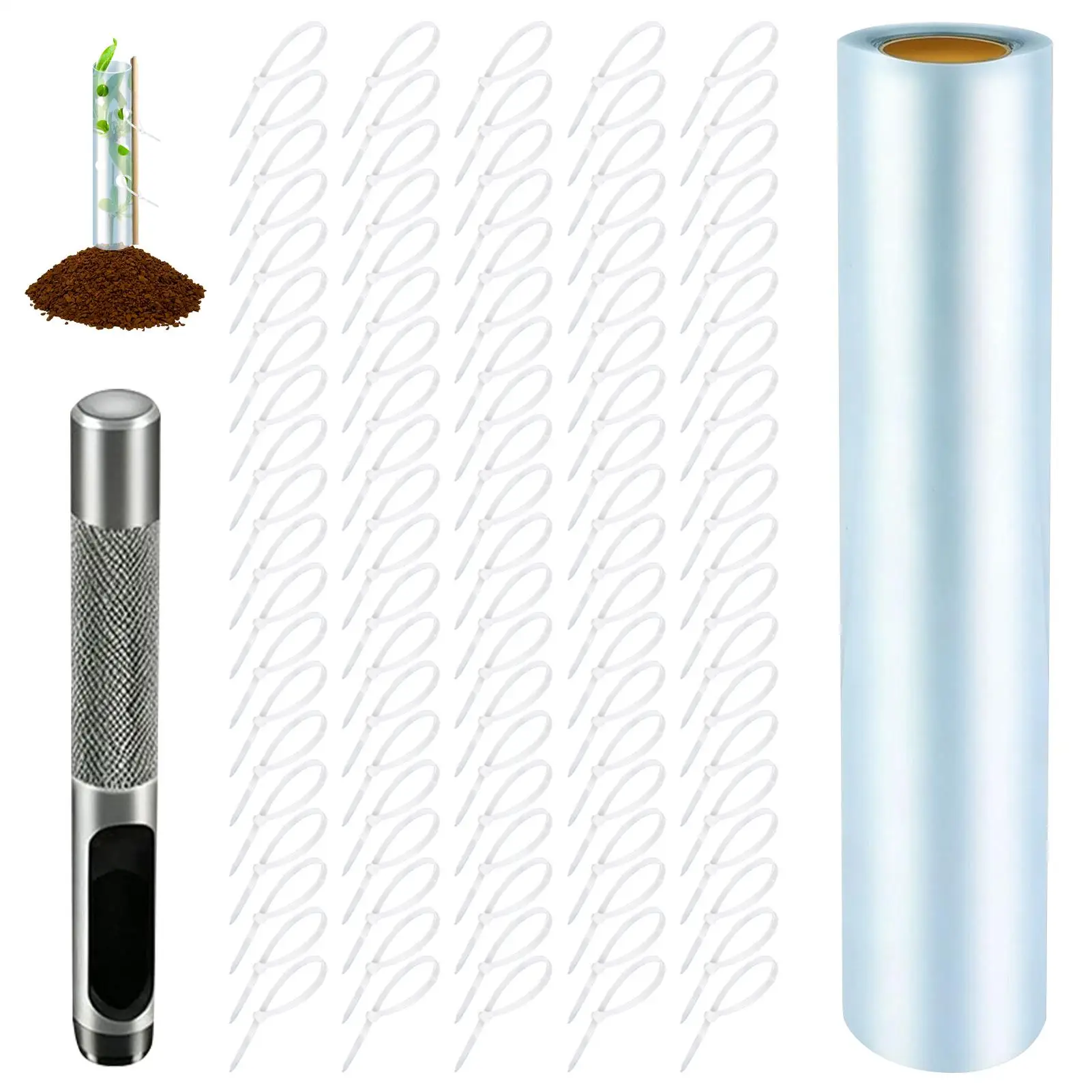 Sapling Growth Tube DIY Tree Seedling Protection DIY Cutting Horticultural Tree Root Protection Cover Tree Grow Tubes