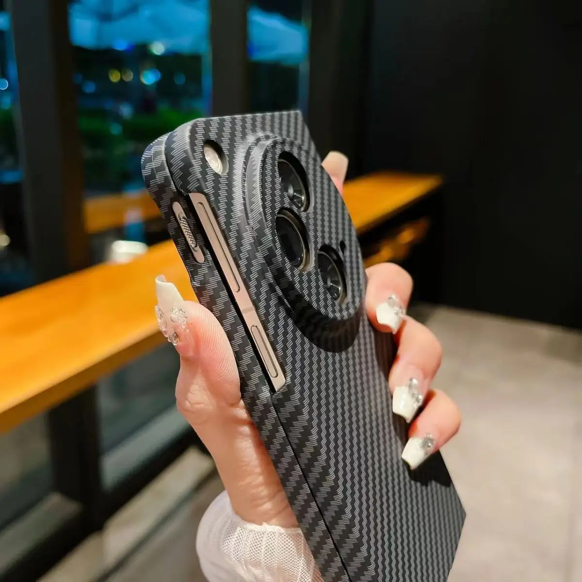 Voor Oneplus Open Case Hard Carbon Fibre Slanke Beschermhoes Voor Één Plus Open Full Cover Telefoonbehuizing