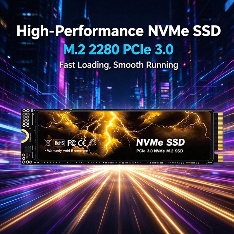 High Performance M.2 NVMe SSD 500GB 1TB 2TB 4TB M.2 PCIe3.0 NVMe SSD Internal Drive Storage Upgrade For Computer Desktop Laptop