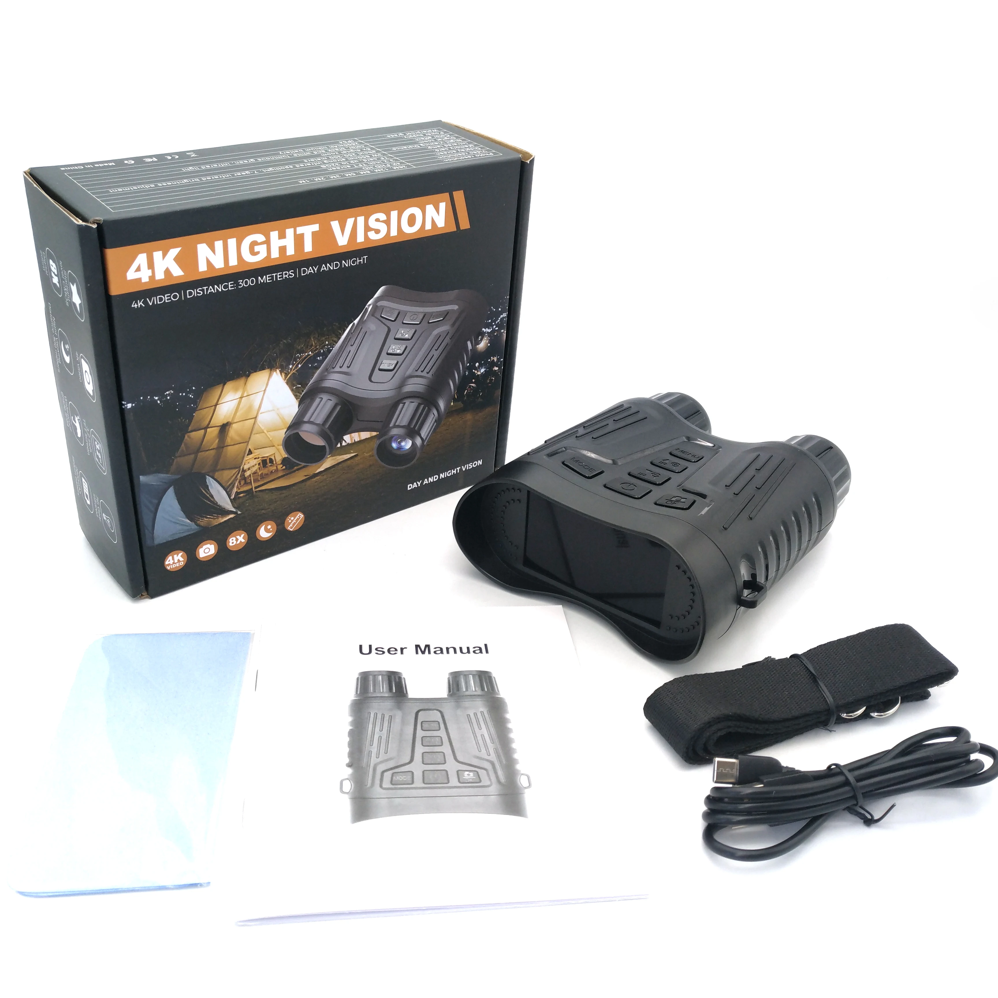 Night Vision Goggles 3.2'' Large Screen Binoculars for Adults Night Vision and Day with 32GB Memory Card