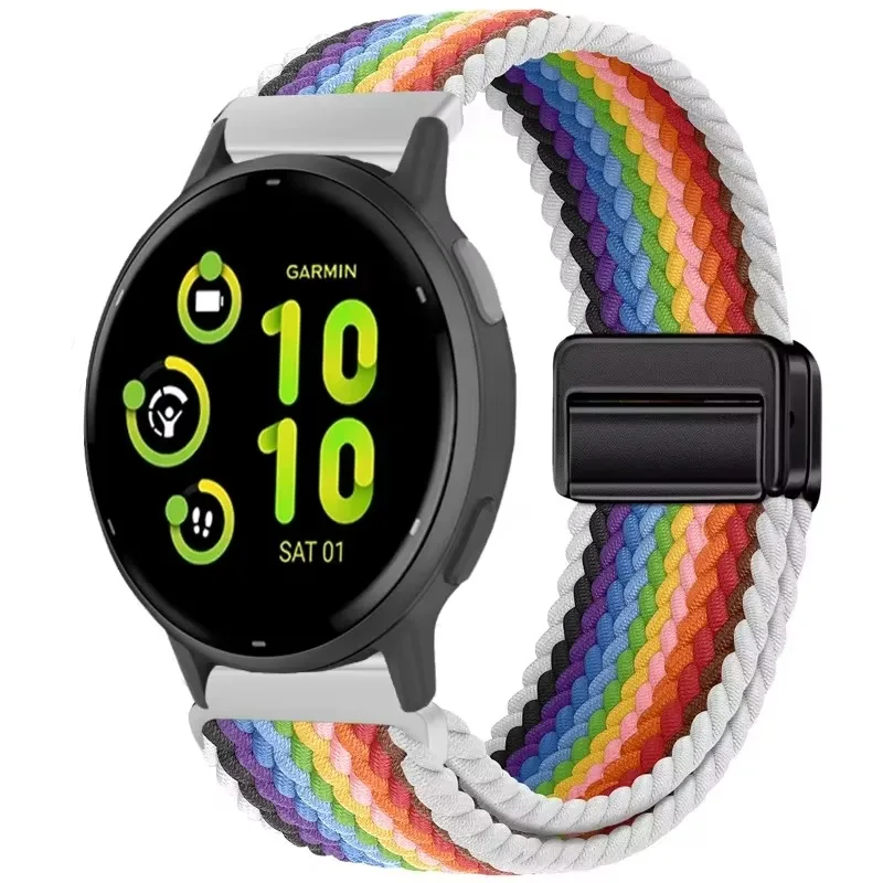Нейлоновый ремешок для спортивного браслета Garmin Venu 3 2/Vivomove Trend/Vivoactive 5 6, 20 мм 22 мм Garmin Forerunner 965 265 55 955 Band